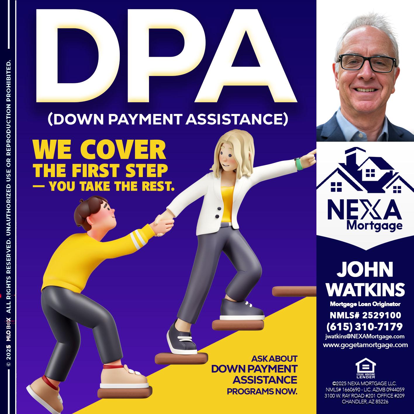 DPA LOANS - John Watkins -Mortgage Loan Originator