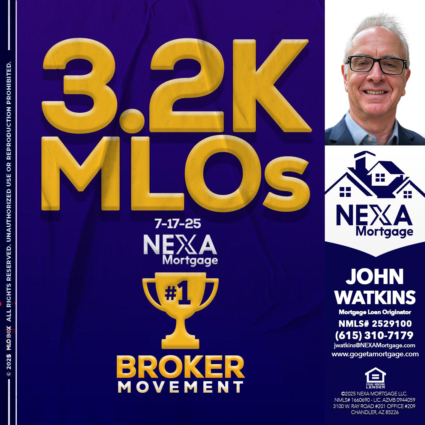 3.2K MLOs - John Watkins -Mortgage Loan Originator