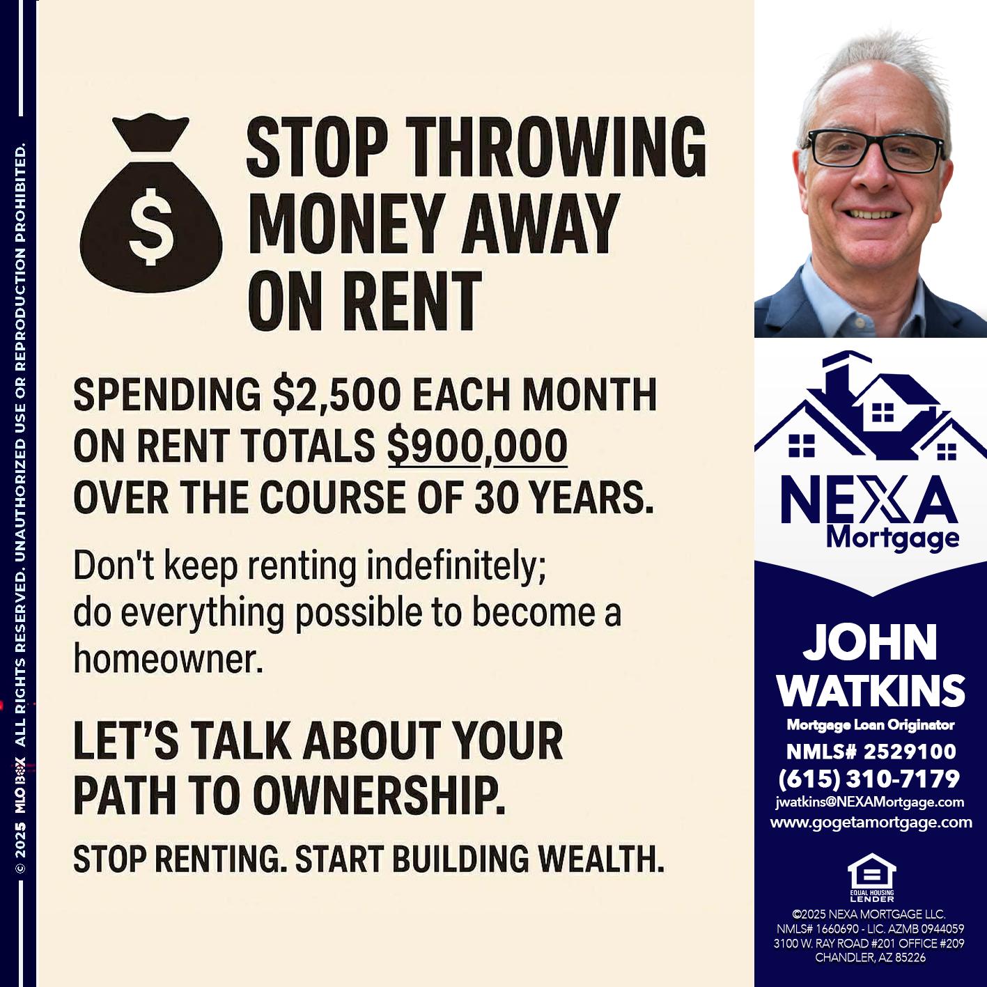 STOP THROWING - John Watkins -Mortgage Loan Originator