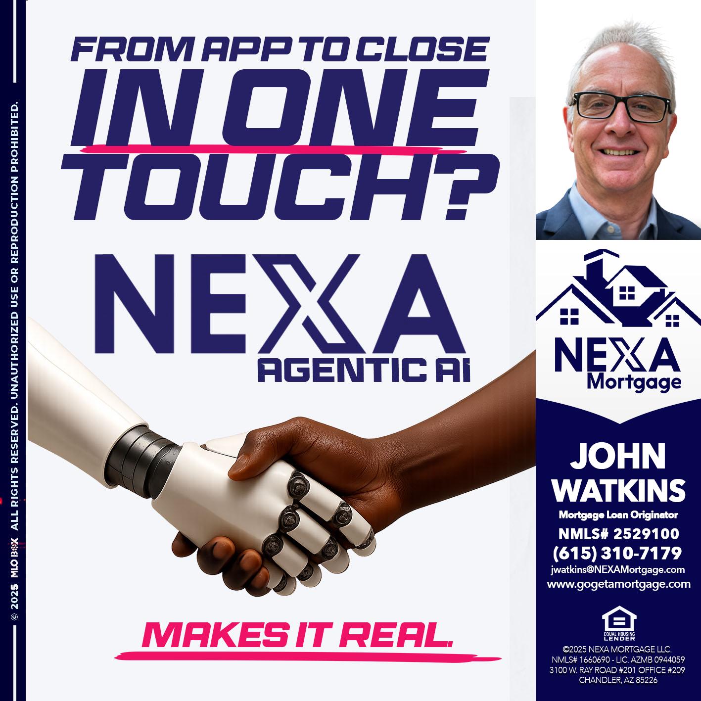 IN ONE TOUCH - John Watkins -Mortgage Loan Originator