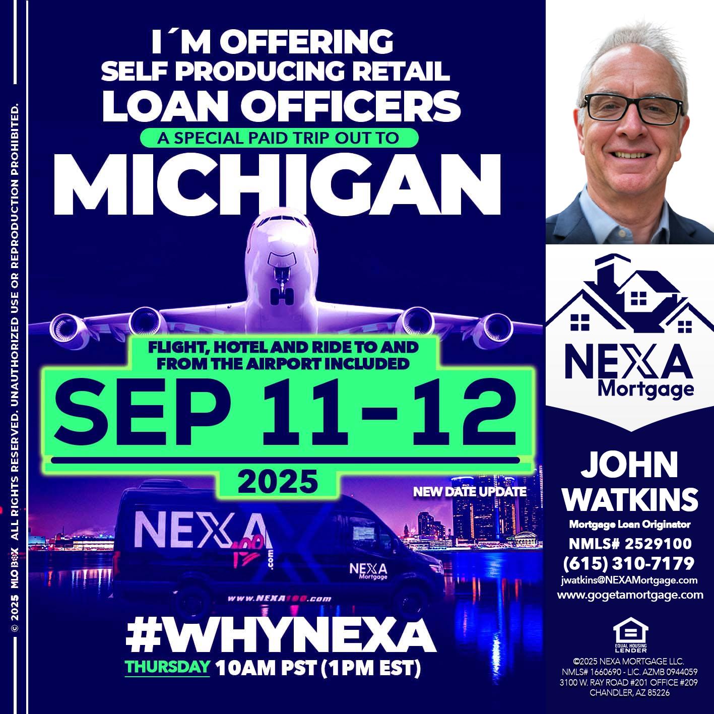 MICHIGAN TRIP - John Watkins -Mortgage Loan Originator