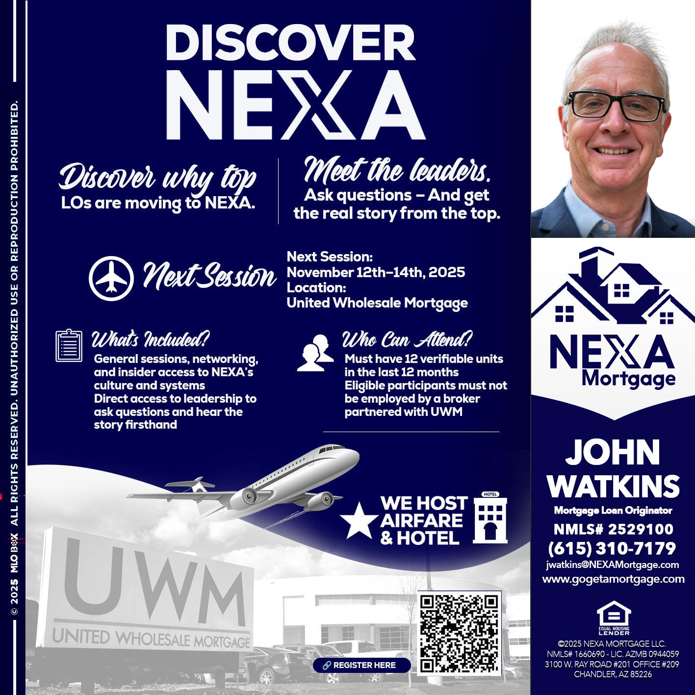 DISCOVER NEXA - John Watkins -Mortgage Loan Originator