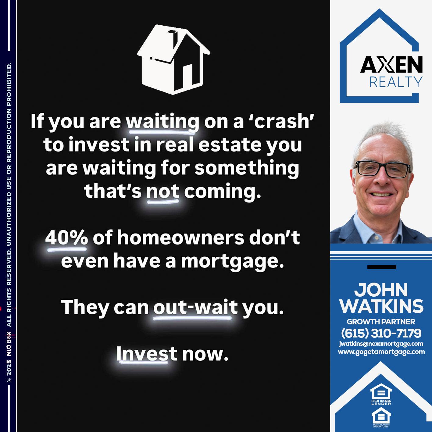 if you are waiting - John Watkins -Mortgage Loan Originator