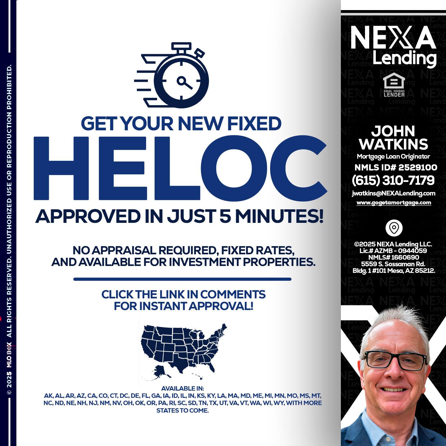 HELOC - John Watkins -Mortgage Loan Originator