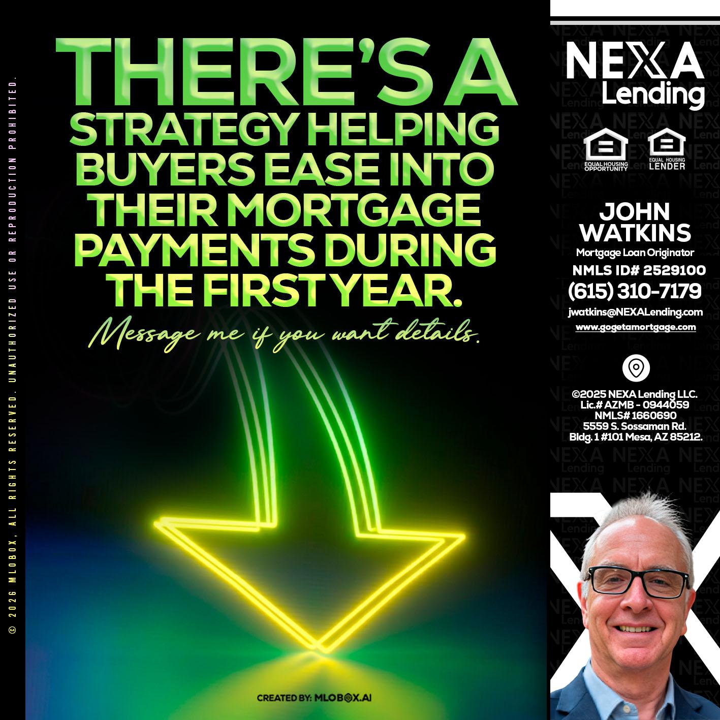 THERES A STATEGY - John Watkins -Mortgage Loan Originator