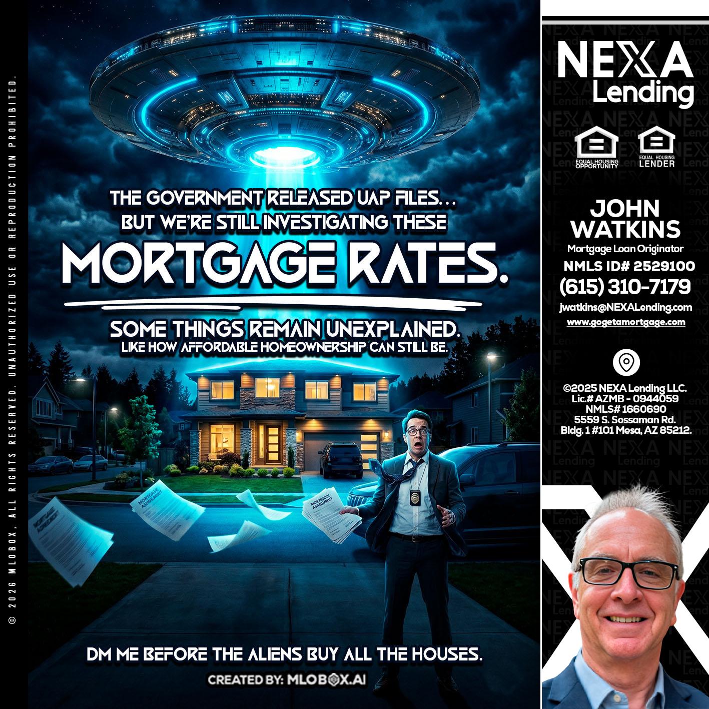 MORTGAGE RATES - John Watkins -Mortgage Loan Originator