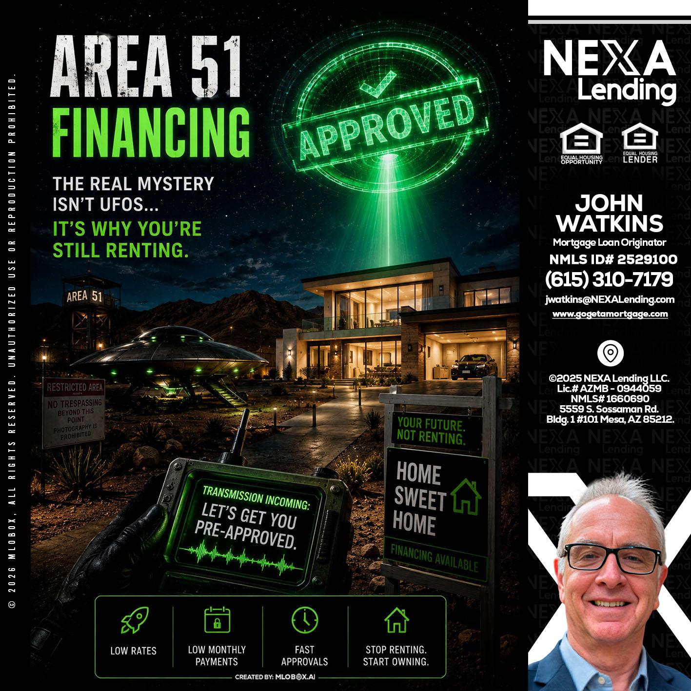 AREA 51 - John Watkins -Mortgage Loan Originator