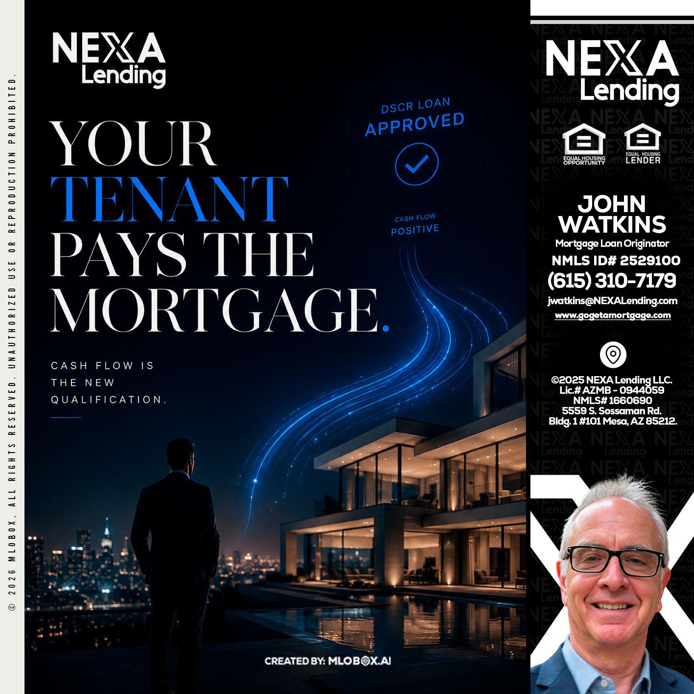 DSCR LOANS - John Watkins -Mortgage Loan Originator