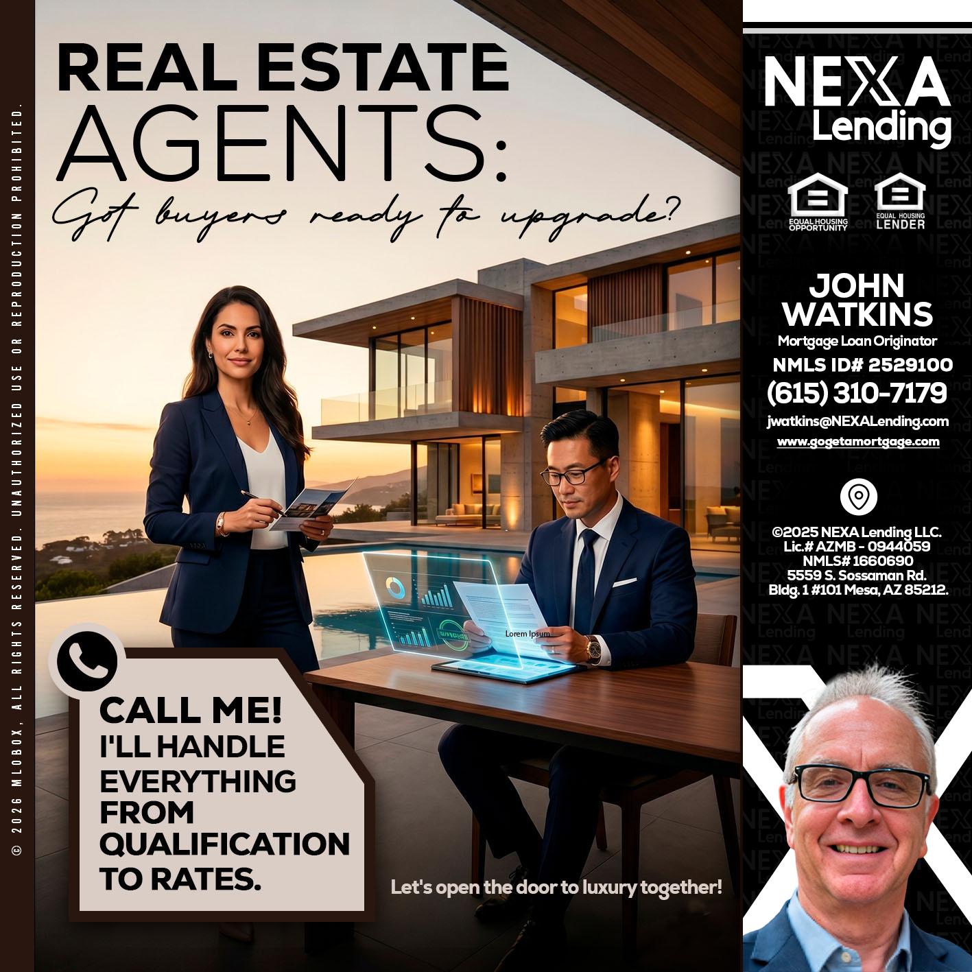 REAL ESTATE AGENTS - John Watkins -Mortgage Loan Originator