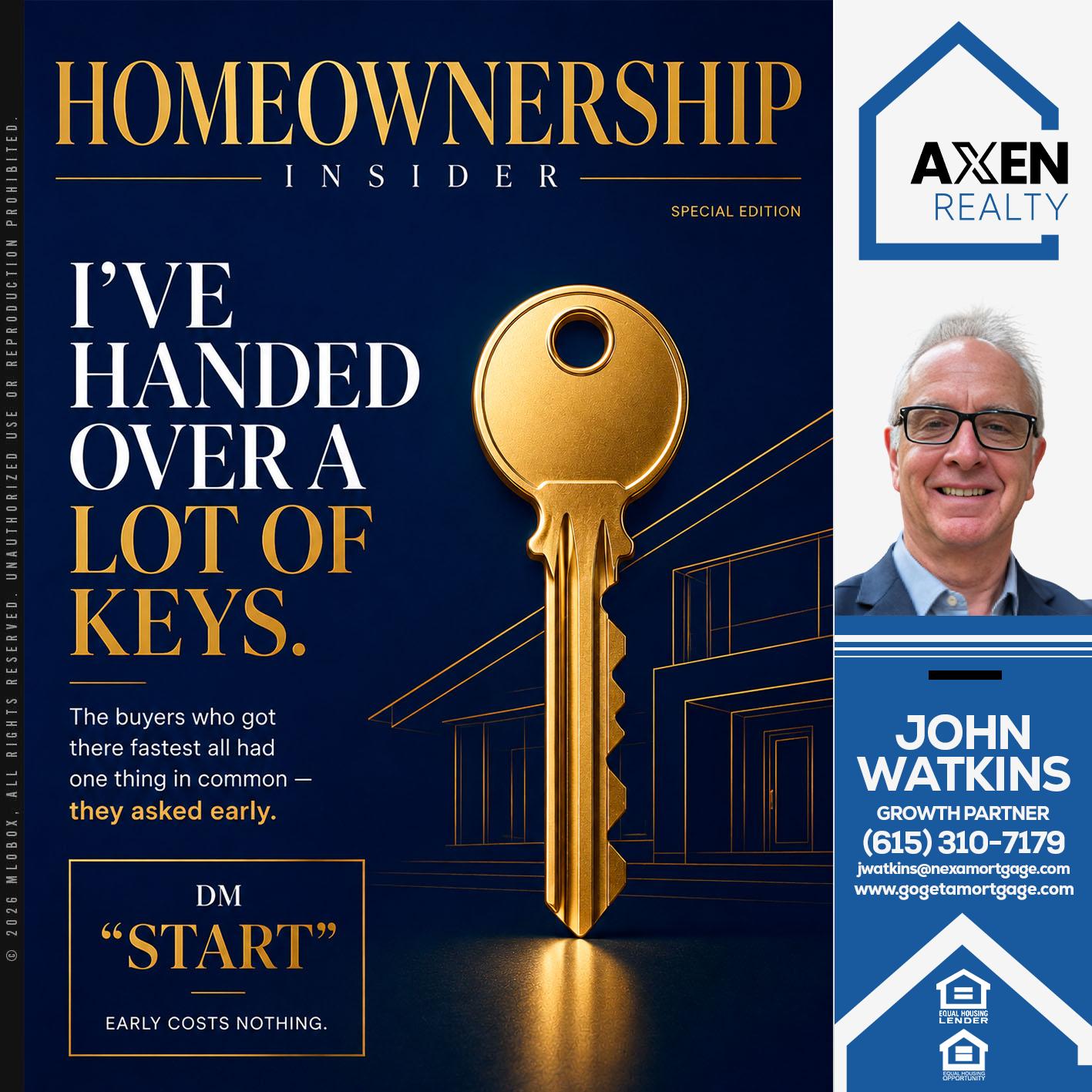 HOMEOWNERSHIP - John Watkins -Mortgage Loan Originator